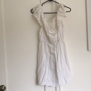 LuckyBrans White Off the Shoulder Dress